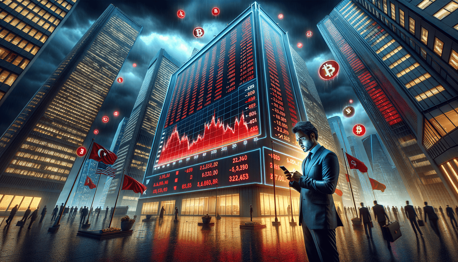 Guerra totale commerciale tra USA e Cina: Bitcoin e crypto correggono, azionario a picco